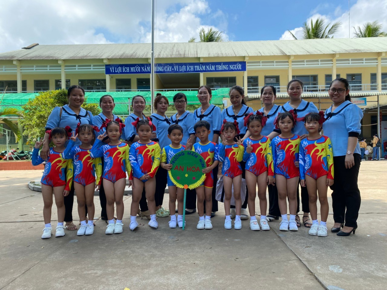 Trường Mầm non An Hóa đạt giải 3 liên hoan AEROBIC cấp học Mầm Non năm học 2023 - 2024